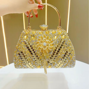 MEIFEI | Túi Clutch Đêm Dáng Lớn Phong Cách Đính Kim Cương