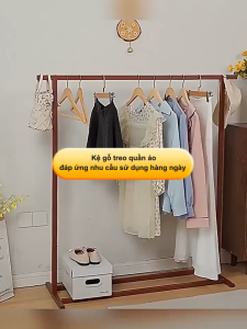 BMZAR Giá treo quần áo  bằng gỗ đặc dày 12m chịu tải trọng lớn bán trực tiếp từ nhà máy