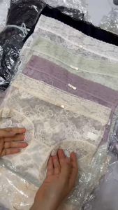 Sét 5 quần lót nữ ren Hoa Mai dệt nổi ren mềm thoáng mát 365