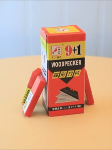 【10PCS】WOODPERCKER SK5 Multipurpose Cutter Black Blade Replacement FD-108 For Utility Knife Refill Pack