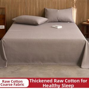 Thick Cotton Linen Bed Sheet Double