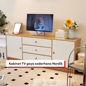 Kabinet TV multifungsi Meja Tv Kayu Meja TV Minimalis Rak Tv Bufet Tv Minimalis Kayu Lemari TV