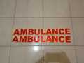 Stiker Tulisan Ambulance Ukuran 08 Cm X 80 Cm. 