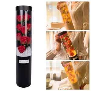 Charming Rose Bouquet Soap Flower Gift Box Perfect Gift for Valentines Day Wedding & Engagement Unique Home Decor Accents