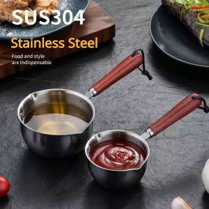304 Thép Không Gỉ Dầu Nóng nồi nhỏ Dầu Giật Gân Tạo Tác Dầu Đổ Dầu Đốt Dầu Đặc Biệt nồi nhỏ Cho Dầu Nóng Nhỏ chảo dầu cốc đựng sữa Nhỏ