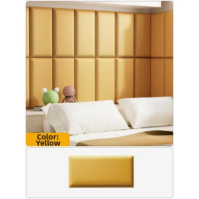 Falunaiga | Soft Bed Headboard Wall Enclosure with Anti-collision Backrest Waterproof and Moisture-proof Wall Sticker