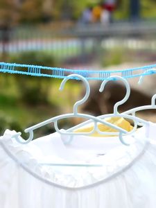 ราวเชือกตากผ้าไนล่อน ราวตากเสื้อผ้า กันลื่น ยืดหยุ่น สำหรับใช้ในบ้าน ขนาด5เมตร