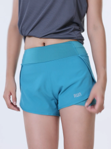 G388# Ladys Workout High Waist Shorts with cycling and pocket Running/Yoga/Gym/Swimming