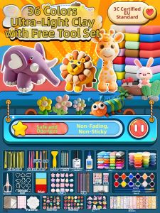 Lightweight Non-toxic Modeling Clay 100g