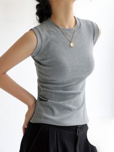 MiiOW | Áo thun nữ tay ngắn cổ tròn ôm vừa vặn mùa hè MiiOW Cat People Áo sơ mi công sở mặc trong thường ngày bằng cotton và sợi đàn hồi