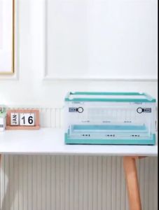 Container Box Lipat Penyimpanan Serbaguna Beroda: Rak Lemari Kotak Baju Sepatu Mainan Makanan