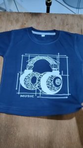 Baju Kaos Harian Atasan Distro Anak Laki-Laki Karakter Cowok Music Motif Keren Usia 1 - 10 Tahun