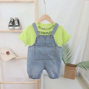 Straps Girl clothing sets 2Pcs Casual Child clothes baju budak perempuan bayi 0-4tahun