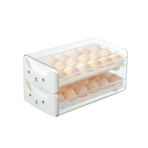 Double Layer Extended Egg Storage Box for Refrigerator