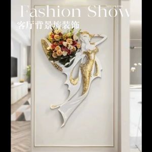 CT222G025 SOSHOKU แจกันนางฟ้าติดผนัง นางฟ้า แจกันดอกไม้ ตกแต่งผนัง Nordic