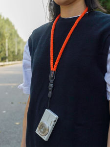 Cam-In Cotton Camera Strap Sony Black Card ZV-1 Ricoh GR3 Canon SX740 Single Hole Neck Strap Photography Accessories