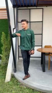 Baju Koko Pria Lengan Panjang Fashion Muslim Terlaris Motif Yisunsin Bisa COD