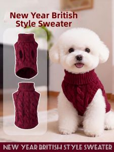 VOA | Woolen Winter Clothes For Pets English Style