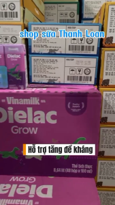 (HSD T7-2026) (Mẫu Mới) Thùng 48 Hộp Sữa Bột Pha Sẵn Vinamilk Dielac Grow 180ml.