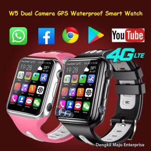 W5 Pro 4G LTE Whatssapp Google Play GPS Dual Camera Waterproof IP67 Phone Smart Watch