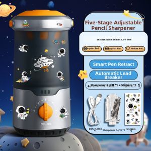 deli | Silent Electric Pencil Sharpener for Kids