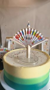 Novelty Fan Birthday Candle Surprise Happy Birthday Candles Fan Wishing Candle Birthday Candles for Cake