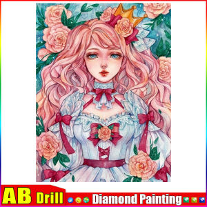 MINISO 5D DIY Large Diamond Painting New Anime Portrait Beautiful Girl Theme Mosaic Embroidery Acrylic Home Decoration Wall Art