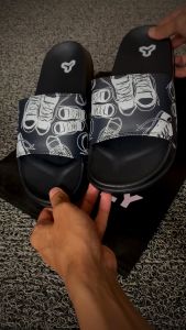 Rootly - Sandal Slipper Pria Slide On Motif Sepatu