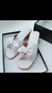 Dép lê bệt quai chéo thắt nơ hoa lá đế  chống trơn trượt  siêu bền đẹp thời trang hottrend HD03