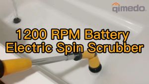 【รับประกันสองปี】แปรงทำความสะอาดไฟฟ้ากำลังสูง 60 วัตต์ 1200 RPM ส่งแปรงทำความสะอาด 8 ชิ้น พร้อมจอแสดงผล LED ความยาวและมุมที่ปรับได้ เหมาะสำหรับอ่างล้างจานพื้น