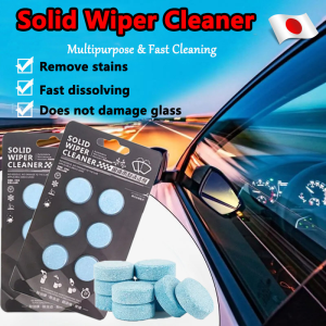 Car Solid Wiper Cleaner Tablet Car Glass Cleaner Washer Fluid Tablet Multi-purpose Dust and Oil Removal Glass Care Professional Cleaning Tools for Kitchen Windows Bathroom Tiles Suitable for Automotive and Home Applications for Any Glass or Window