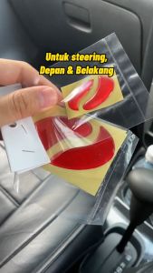 Car Emblem Sticker PERODUA VIVA Front Rear Steering Night Reflective 3M 3D Epoxy Logo Car Accessories Aksesori Kereta