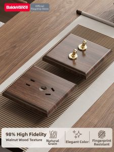 BaldeVance | Retro Wooden Style Wall Switch 86 Type
