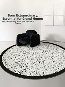 Water Washable Foldable Round Carpet
