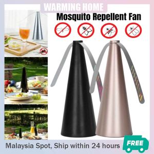 【READY STOCK】Automatic Mosquito Repellent Fan Outdoor Fly Bug Repeller Pest Killer Tabletop Device Catcher Pest Outdoor Flies