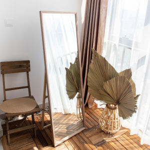 Full Length Wood Frame Dressing Mirror