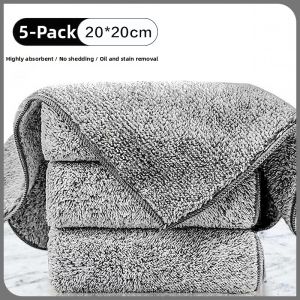Thick Bamboo Charcoal Fiber Dish Cloth