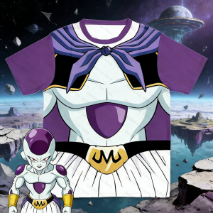 Bandai | 2026 New Bandai Dragon Ball Z Majin Buu Cosplay T-Shirt Majin Buu Outfit 3D Print Kids Tshirt Adults Daily and Training Attire