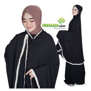 Mukenah dewasa / mukenah hasinah bahan Rayon motif viscose premium / Mukenah dewasa bahan rayon viscose motif