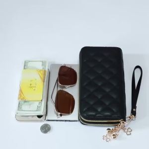 Long Women Wallet Purses Tassel Coin Holder arge Capacity Double Zipper Pu LeatherCard Multilayer Storage Moneyclip Clutch Bag