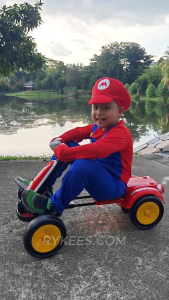 RYKEES Mario Go-Kart PLUS Electric Foldable Go-Kart for Kids 2 to 10 yrs old