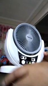 Jiditech 6-inch Solar Fan With Solar Panel Solar Fan built-in battery Electric Fan Rechargeable Fan portable Outdoor Camping Fan Desktop Fan