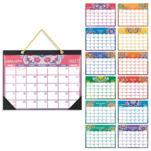 Lịch Treo Tường Hoa Mandala 2027 12 Tháng Có Thể Xé Từng Trang Kèm Miếng Bảo Vệ Góc Trang Trí Nhà Cửa Văn Phòng Quà Tặng