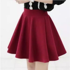 Rok sport olahraga payung lebar mini wanita korean skirt bahan kain scuba