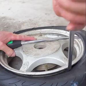 Multi-function Crowbar Tire Lever Tire Dismounting Tool Anti-slip Handle Pry Bar for Car E-bike Motorcycle Bicycle Tire Repair