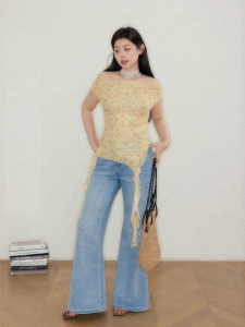 JULULOOK | Áo Blouse Dây Đai Hoa Cổ Điển Kích Cỡ Lớn