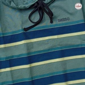 ORKIDS Kaos Hoodie Anak Laki Laki 1-12 Tahun Baju Anak Distro Lengan Pendek Atasan Enax Green