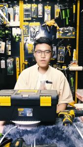 กล่องเครื่องมือช่างพกพา PEENONSHOP ขนาดใหญ่ แข็งแรง ทนทาน พร้อมตะกร้าจัดเก็บ 12/13/14/15 นิ้ว