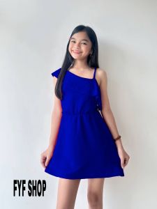 FYF YARRAH DRESS FOR KIDS UP TO 8-12 YEARS OLD FABRIC BARK CREPE