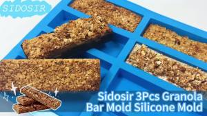 Khuôn Silicon Hình Chữ Nhật 8 Ngăn Thân Thiện Với Môi Trường Dùng Làm Bánh Sô Cô La Thanh Protein Thanh Năng Lượng Bánh Nướng Bánh Muffin Bánh Cheesecake